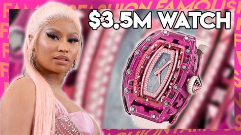 richard mille pink watch nicki minaj|Nicki Minaj flexes an ultra rare Richard Mille worth $980K.